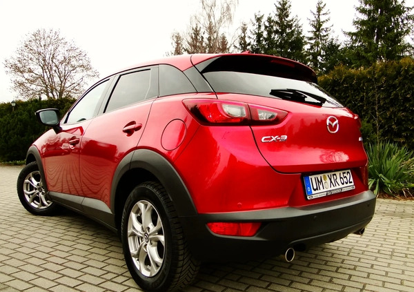 Mazda CX-3 cena 72900 przebieg: 97062, rok produkcji 2019 z Iława małe 781